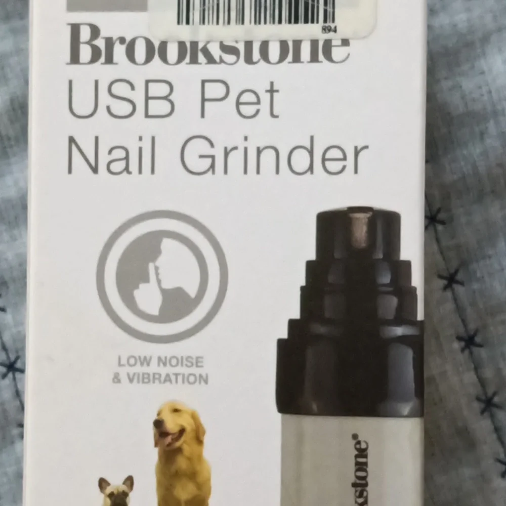 Brookstone Black USB Pet Nail Grinder